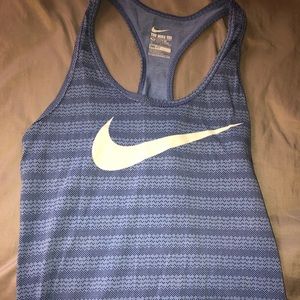 Blue Nike Running Tank Top